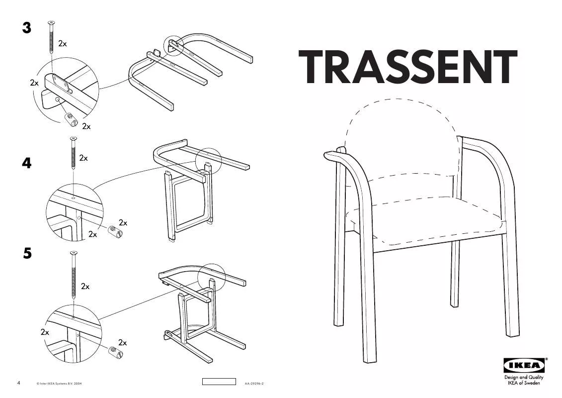 Mode d'emploi IKEA TRASSENT CHAIR FRAME