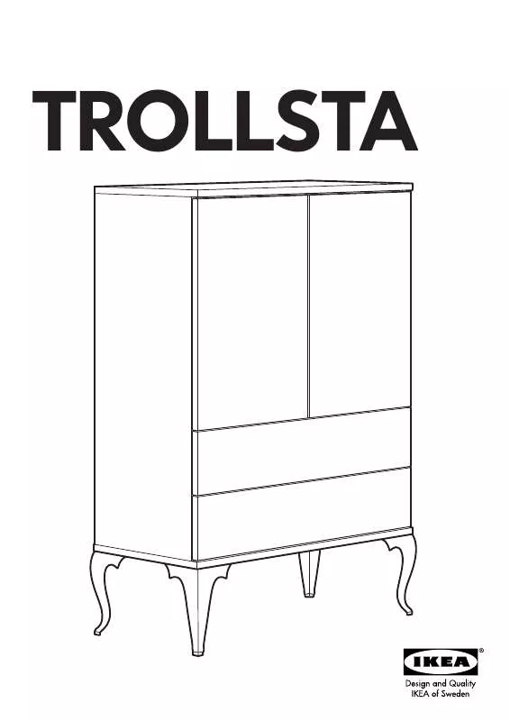 Mode d'emploi IKEA TROLLSTA CABINET W/ 2 DRAWERS