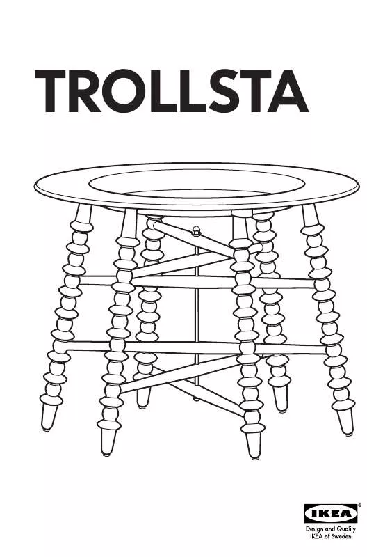 Mode d'emploi IKEA TROLLSTA TRAY TABLE