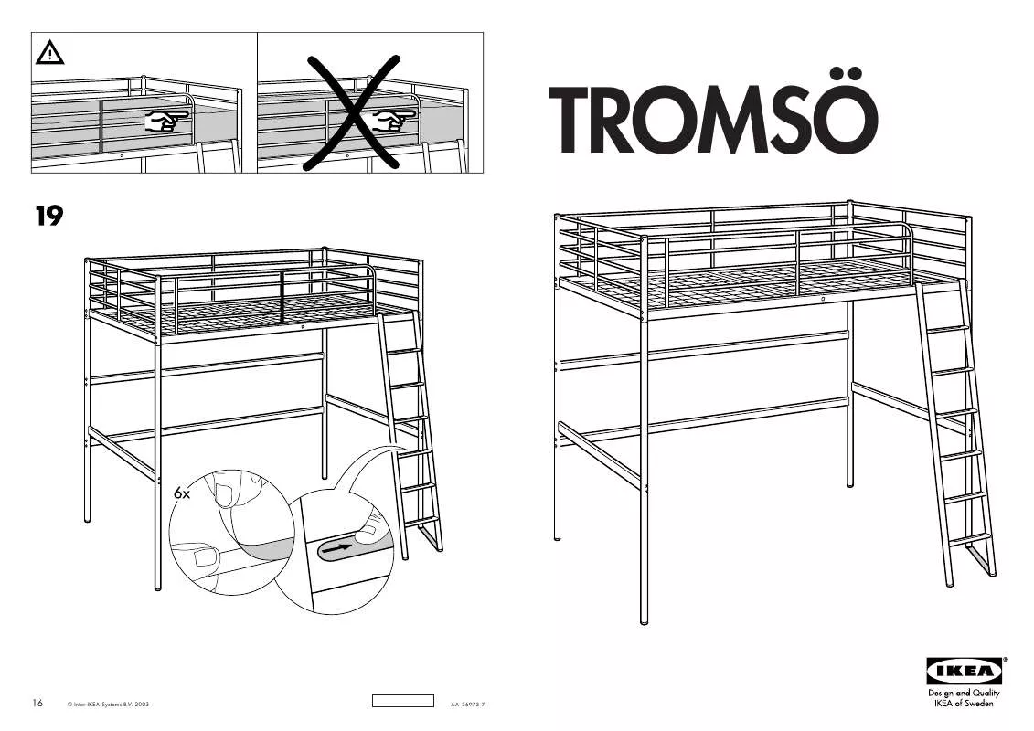 Mode d'emploi IKEA TROMSÖ LOFT BEDFRAME TWIN