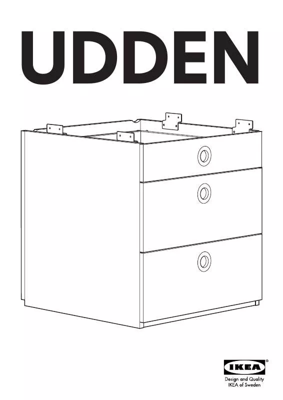 Mode d'emploi IKEA UDDEN DRAWER UNIT 23 5/8X24 3/8