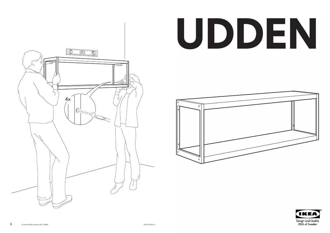 Mode d'emploi IKEA UDDEN WALL SHELF 50X16
