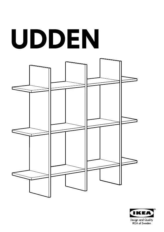 Mode d'emploi IKEA UDDEN WALL SHELF CUBBIES 23X23