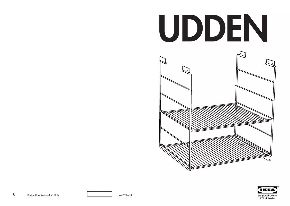 Mode d'emploi IKEA UDDEN WIRE SHELF 24X25