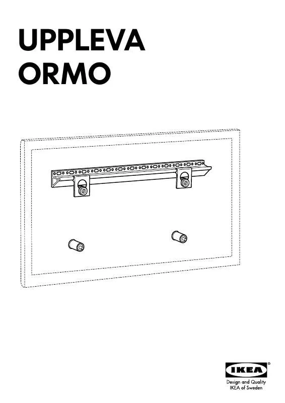 Mode d'emploi IKEA UPPLEVA ORMO TV WALL BRACKET