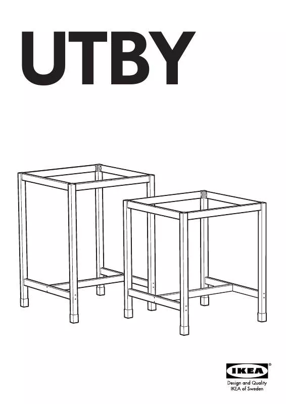 Mode d'emploi IKEA UTBY UNDER FRAME 29 1/2X29 1/2X41 3/8
