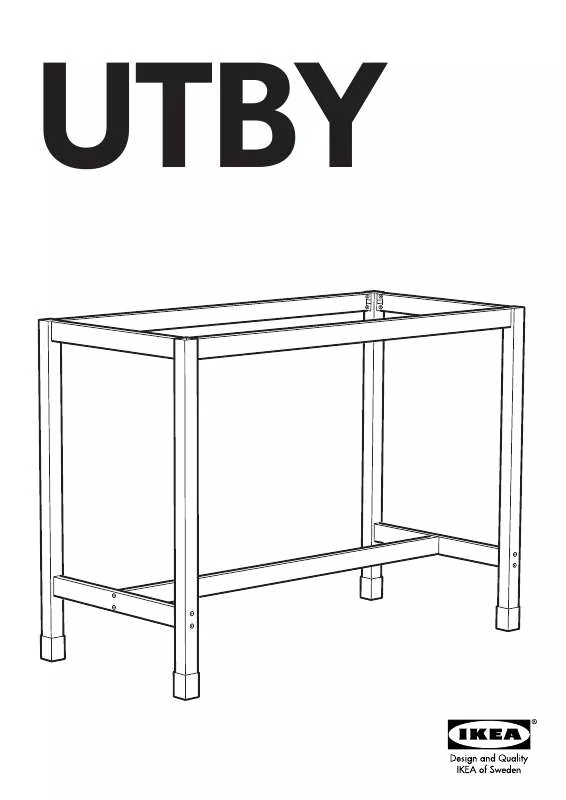 Mode d'emploi IKEA UTBY UNDER FRAME 47 1/4X23 5/8X35 3/8