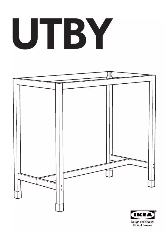Mode d'emploi IKEA UTBY UNDER FRAME 47 1/4X23 5/8X41 3/8