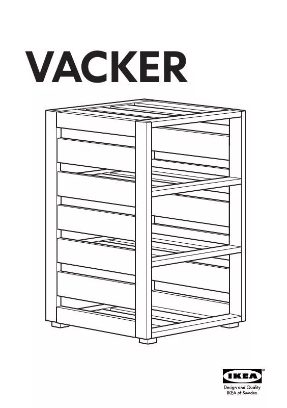 Mode d'emploi IKEA VACKER SHELF UNIT 13X20