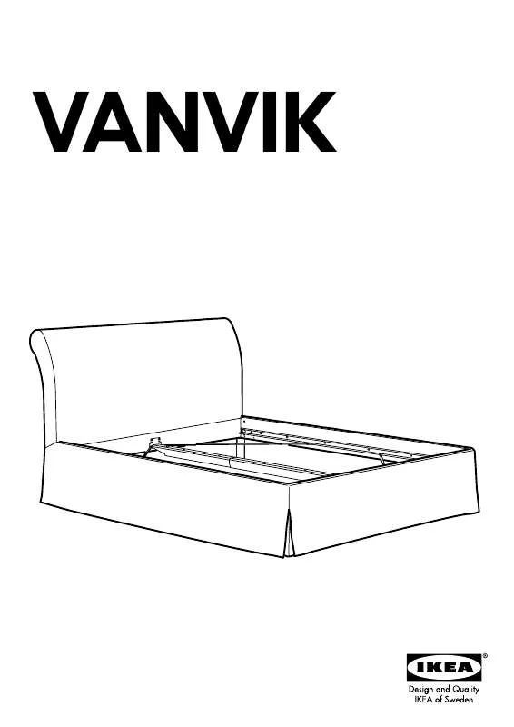Mode d'emploi IKEA VANVIK QUEEN BED FRAME