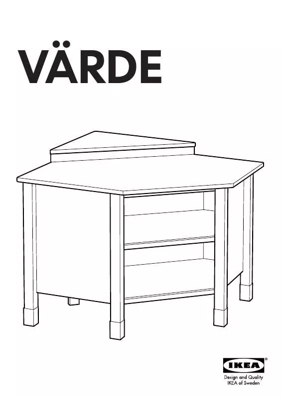 Mode d'emploi IKEA VÄRDE BASE CORNER CABINET 45X35