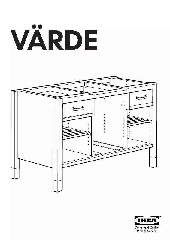 Mode d'emploi IKEA VÄRDE CABINET W/ BUILT-IN OVEN & COOKTOP 69X35
