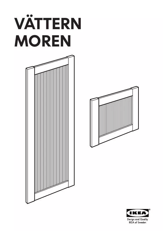 Mode d'emploi IKEA VÄTTERN MOREN DOOR12X20