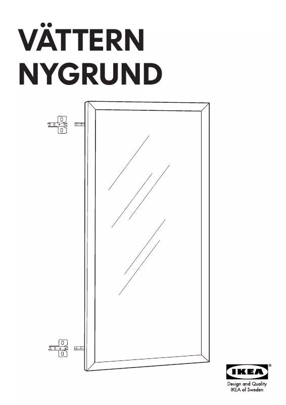 Mode d'emploi IKEA VÄTTERN NYGRUND DOOR 12X27