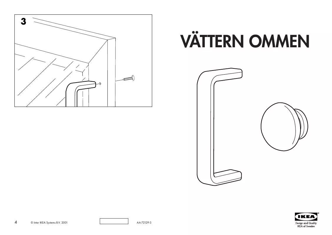 Mode d'emploi IKEA VÄTTERN OMMEN DOOR 12X26