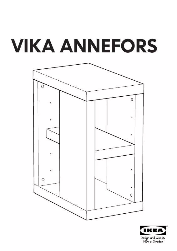 Mode d'emploi IKEA VIKA ANNEFORS TABLE LEG W/ STORAGE 14X28