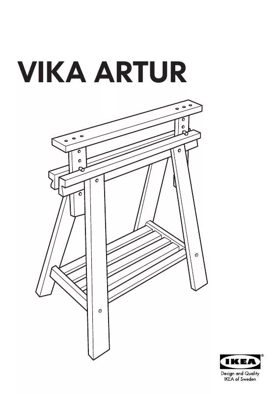 Mode d'emploi IKEA VIKA ARTUR TRESTLE W/ SHELF 28X28/37