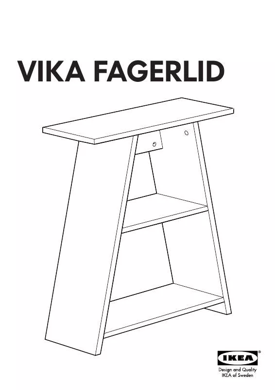 Mode d'emploi IKEA VIKA FAGERLID TABLE LEG W/ STORAGE 28X26