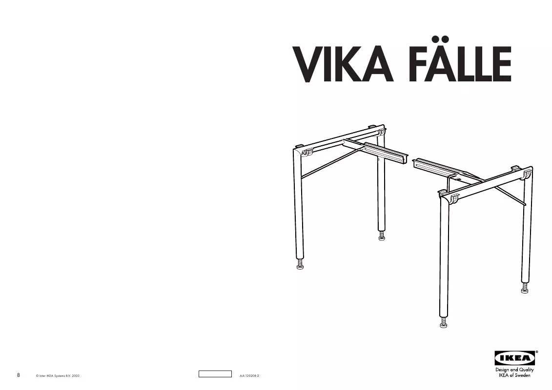 Mode d'emploi IKEA VIKA FÄLLE FOLDING LEG FRAME 27 2PK