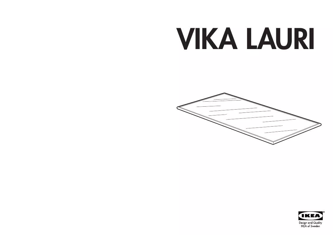 Mode d'emploi IKEA VIKA LAURI TABLE TOP 46X31