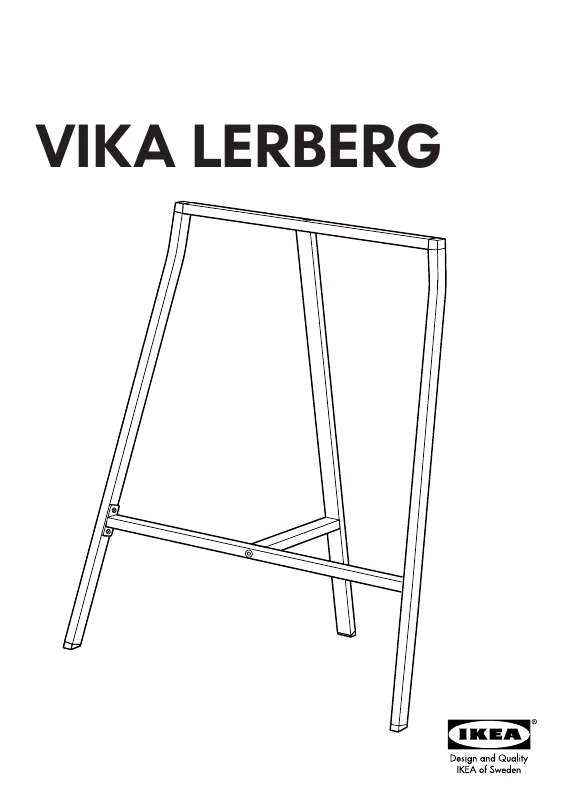Mode d'emploi IKEA VIKA LERBERG TRESTLE