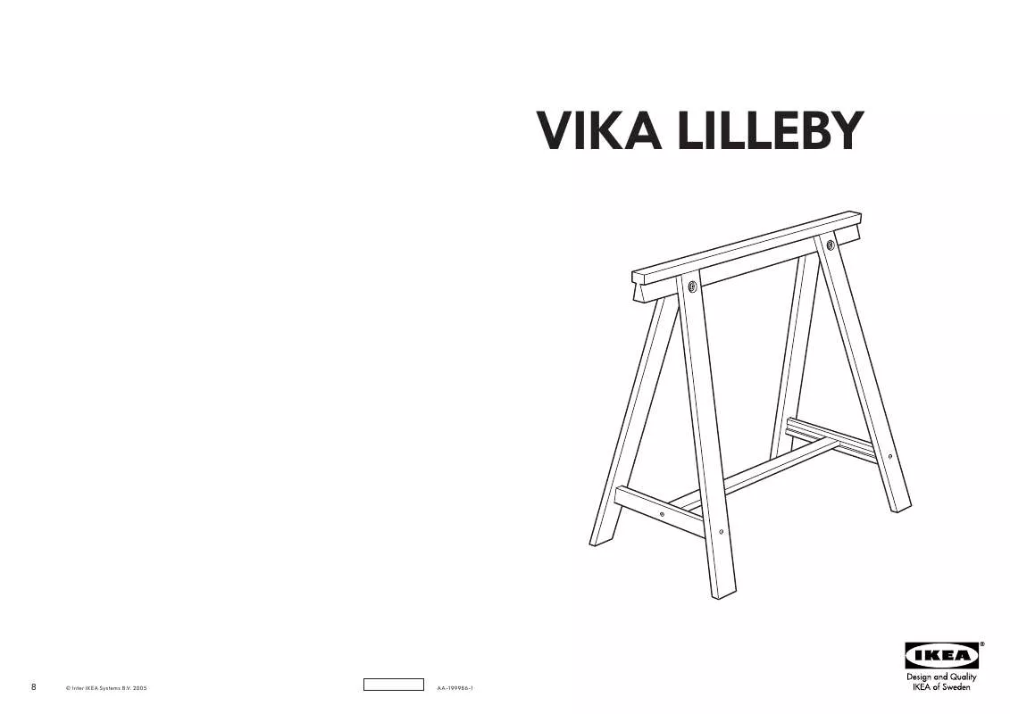 Mode d'emploi IKEA VIKA LILLEBY TRESTLE 28X28