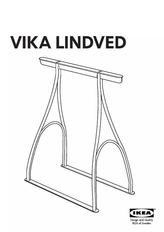 Mode d'emploi IKEA VIKA LINDVED TRESTLE 23X28