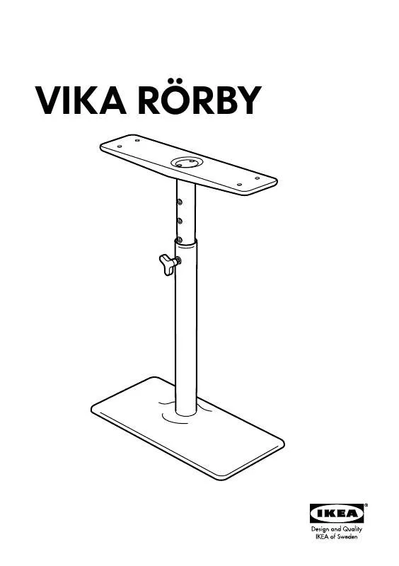 Mode d'emploi IKEA VIKA RORBYTRESTLE