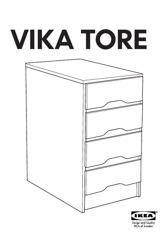 Mode d'emploi IKEA VIKA TORE DRAW UNIT 14X28