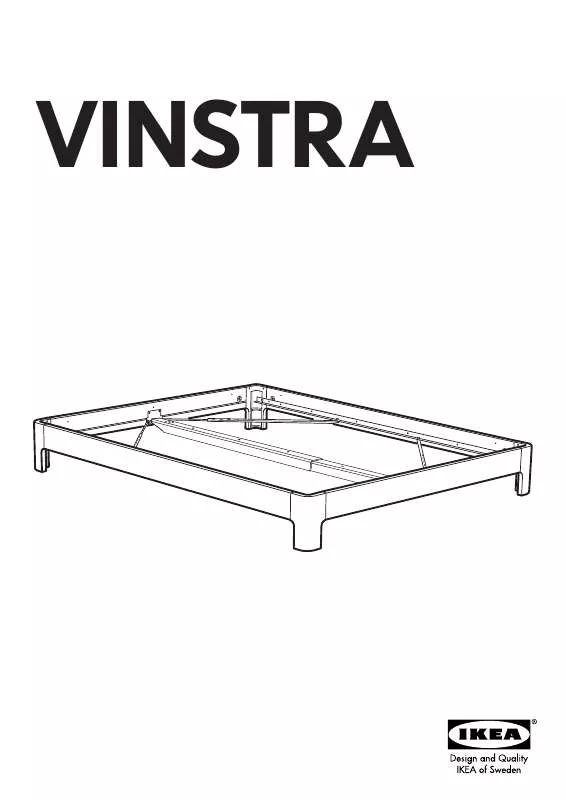 Mode d'emploi IKEA VINSTRA BED FRAME QUEEN