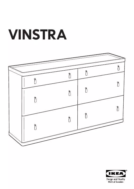 Mode d'emploi IKEA VINSTRA CHEST W/6 DRAWERS 63X32