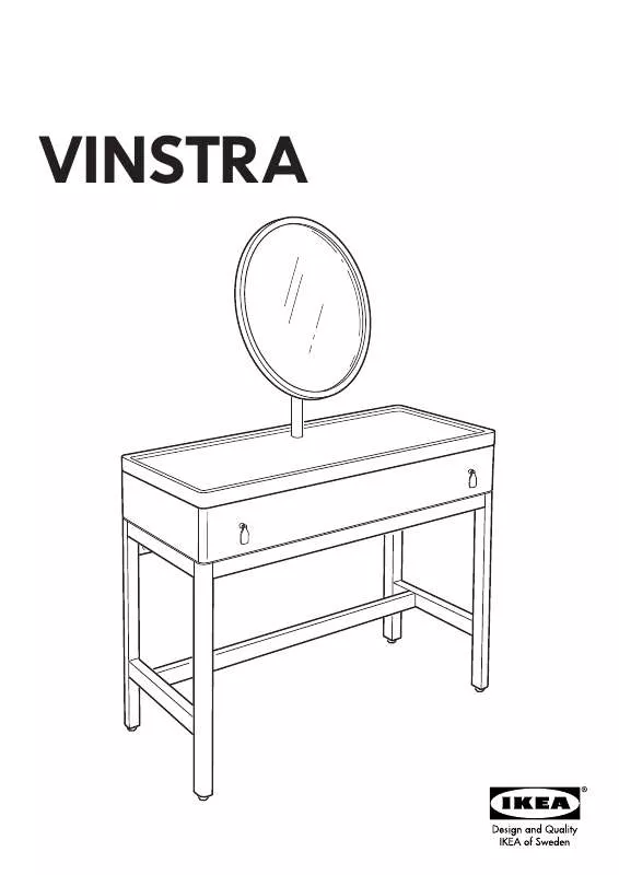 Mode d'emploi IKEA VINSTRA DRESSING TABLE W/MIRROR