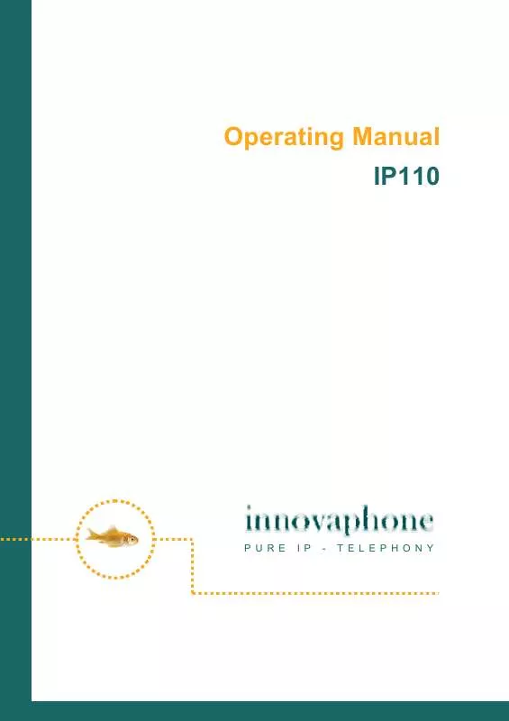 Mode d'emploi INNOVAPHONE IP110