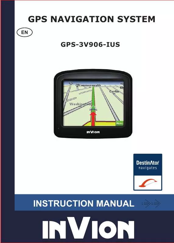 Mode d'emploi INVION GPS-3V906-IUS