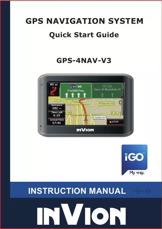 Mode d'emploi INVION GPS-4NAV-V3