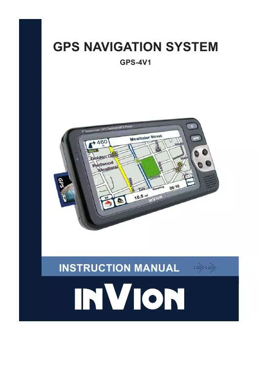 Mode d'emploi INVION GPS-4V1