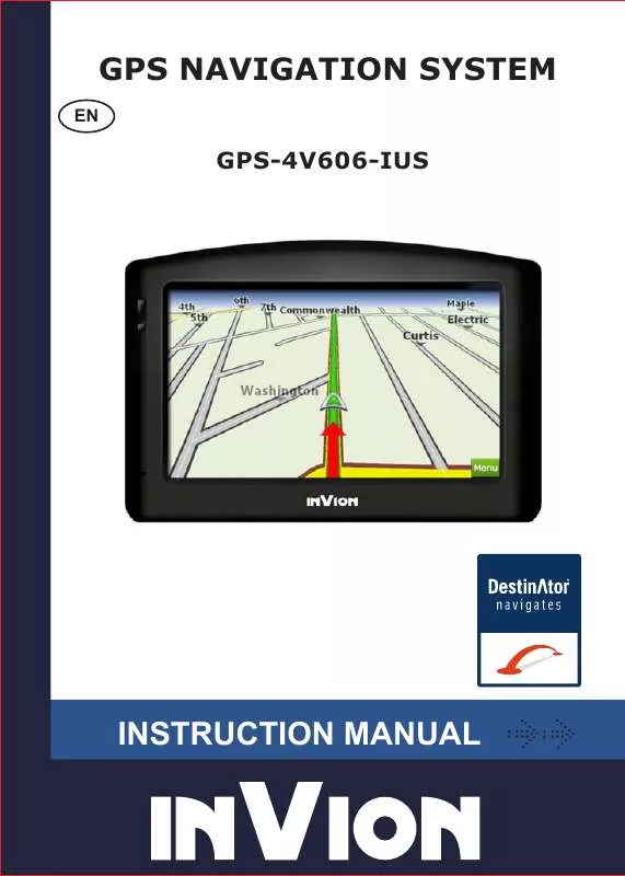 Mode d'emploi INVION GPS-4V606-IUS