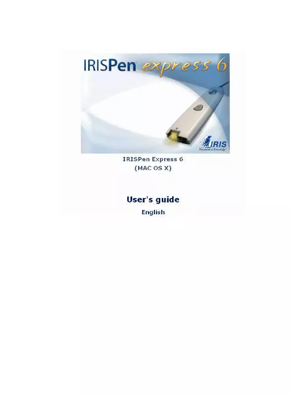 Mode d'emploi IRIS IRISPEN EXPRESS 6-MAC