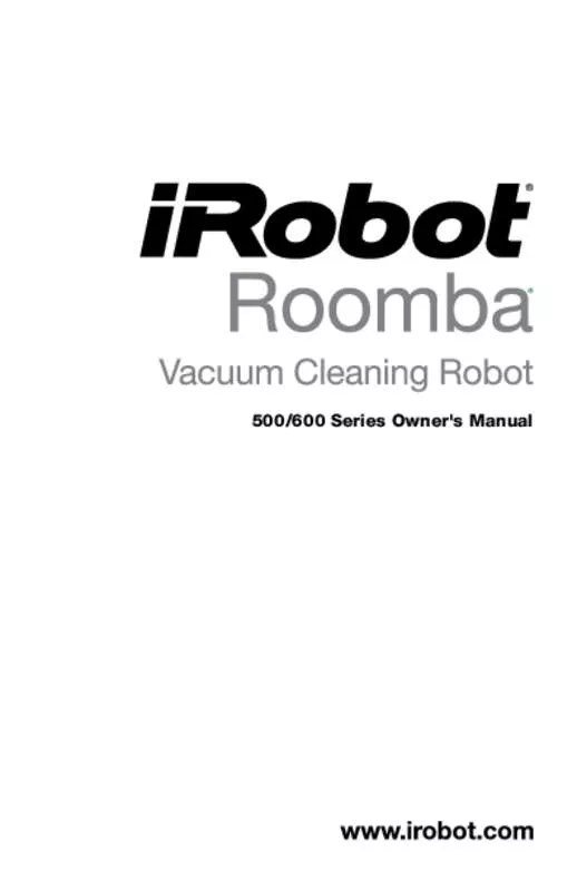 Mode d'emploi IROBOT ROOMBA 600