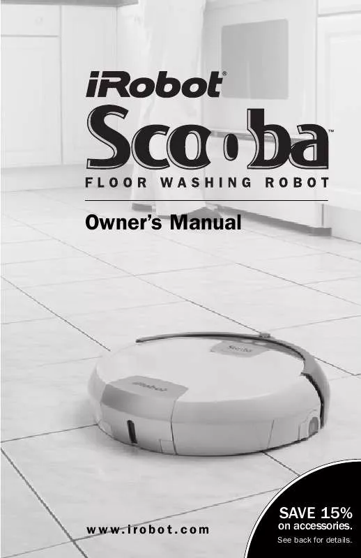 Mode d'emploi IROBOT SCOOBA 5900