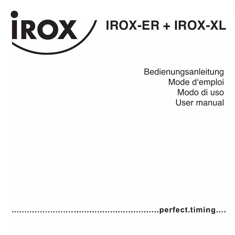 Mode d'emploi IROX ER XL