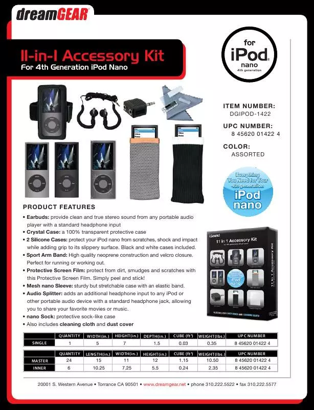 Mode d'emploi ISOUND II-IN-I ACCESSORY KIT
