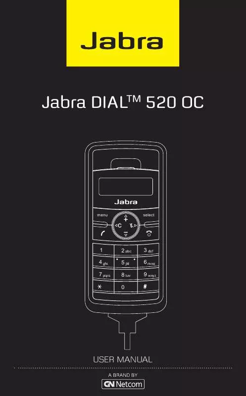 Mode d'emploi JABRA 520 OC