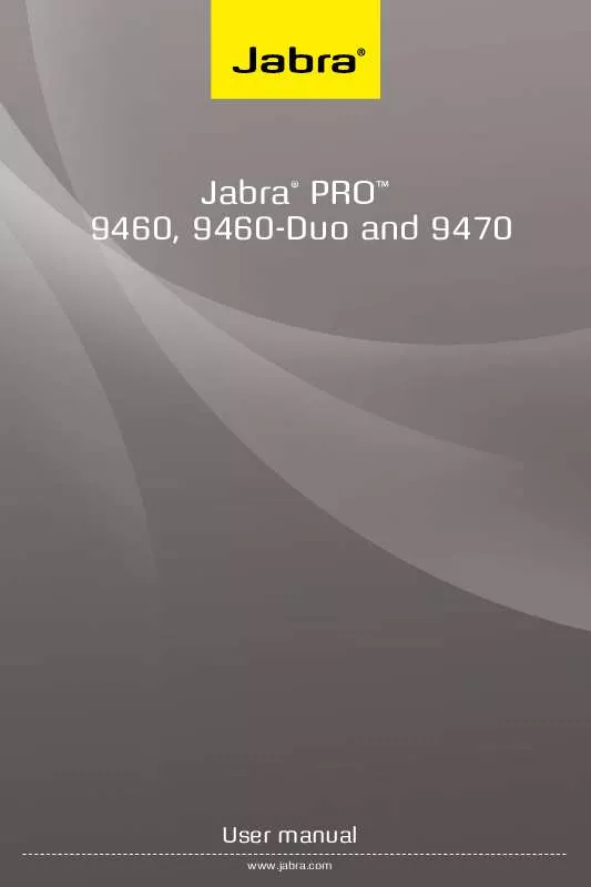 Mode d'emploi JABRA 9470