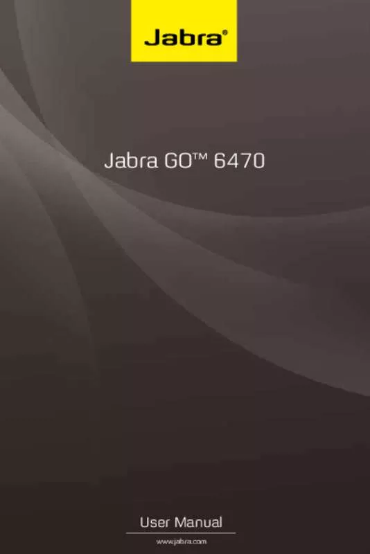 Mode d'emploi JABRA APACHE GO 6470