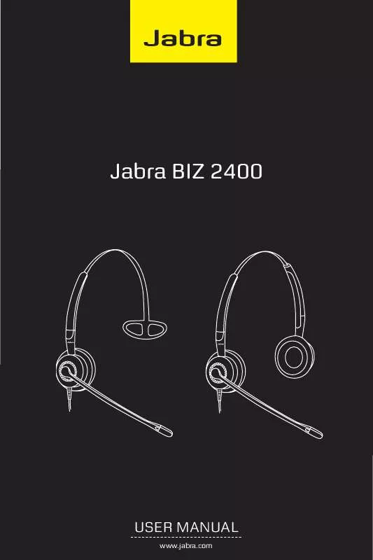 Mode d'emploi JABRA BIZ 2400