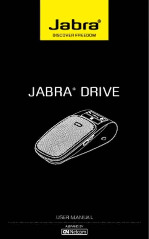 Mode d'emploi JABRA DRIVE