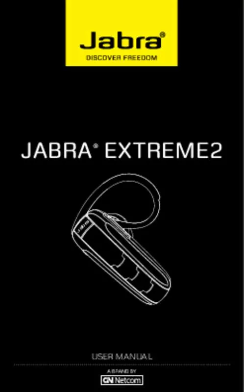 Mode d'emploi JABRA EXTREME 2