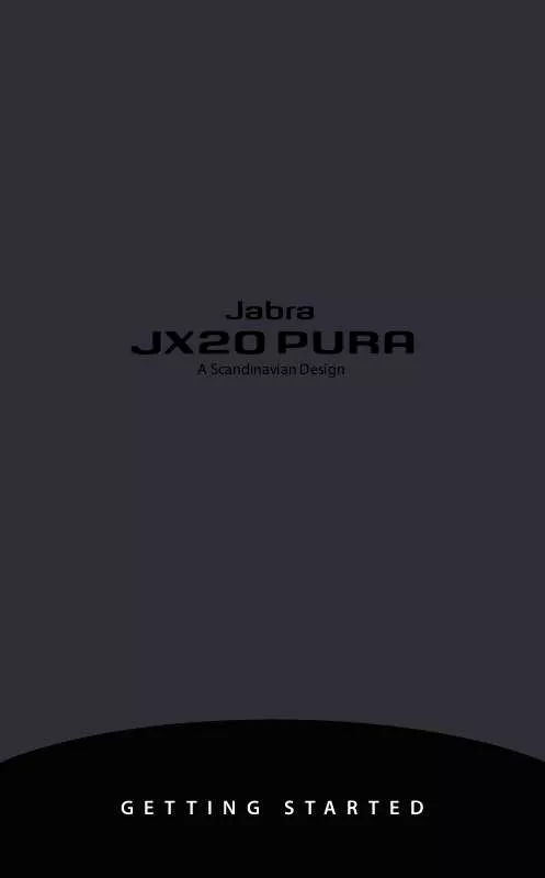Mode d'emploi JABRA JX20 PURA