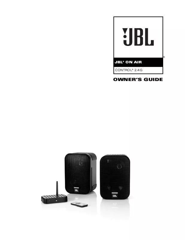 Mode d'emploi JBL CONTROL 2.4G